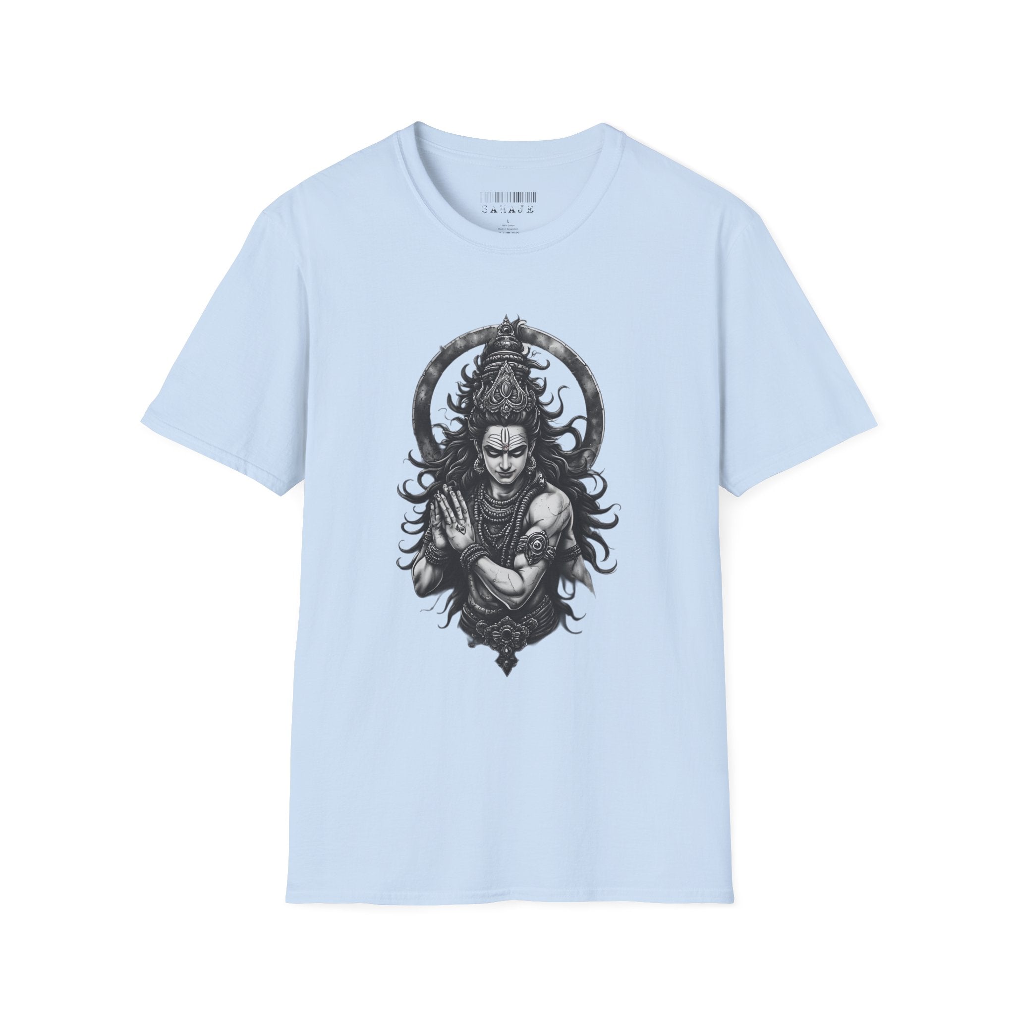 Shiva Portrait T‑Shirt – Intricate Hindu Deity Art Tee