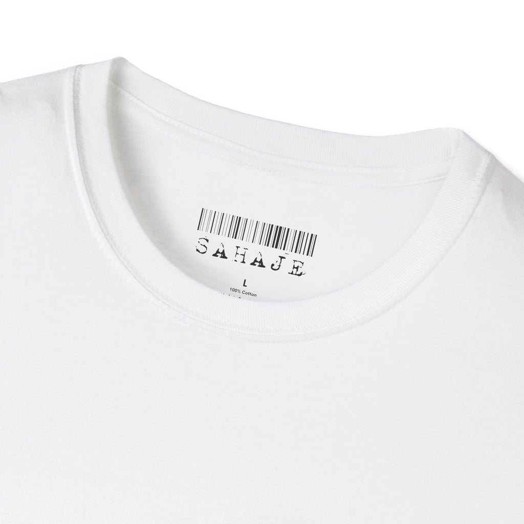 Abstract Geometric Graphic T-Shirt — 'Sahahe' Modern Art Back Print