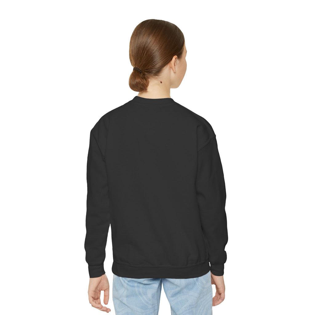 Youth Sweatshirt — Colorful Astronaut Silhouette Crewneck