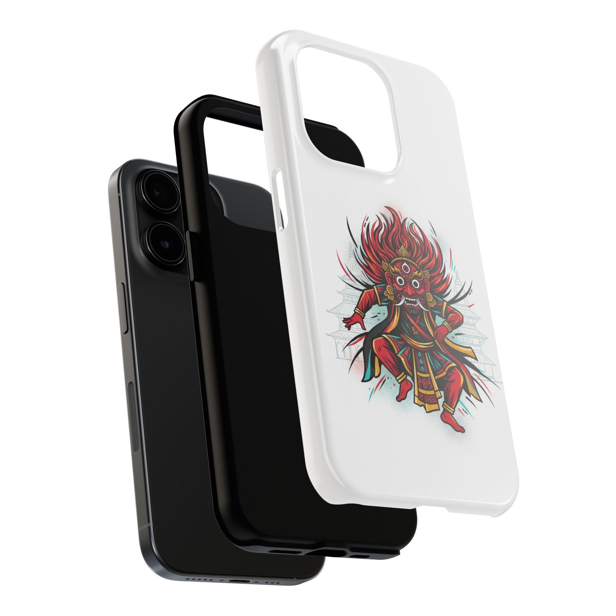 Bhairava Tough Phone Case — Bold Hindu Deity Protective Cover