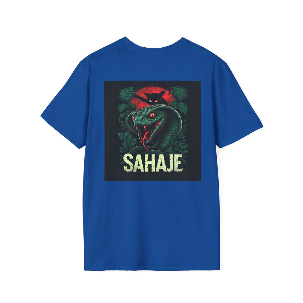 Black Cobra & Panther T-Shirt – Fierce Serpent & Big Cat Graphic Tee, Edgy Streetwear Design