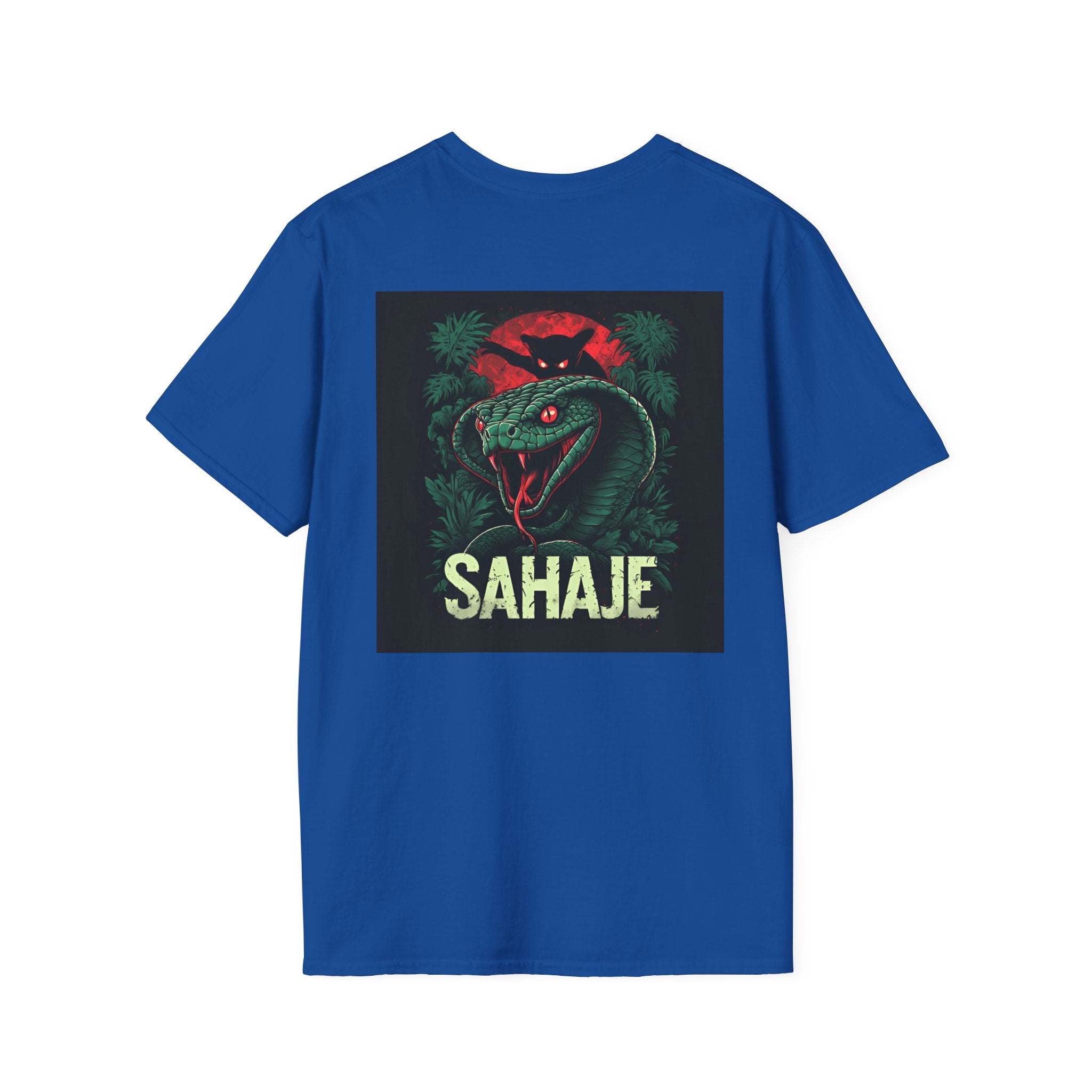 Black Cobra & Panther T-Shirt – Fierce Serpent & Big Cat Graphic Tee, Edgy Streetwear Design