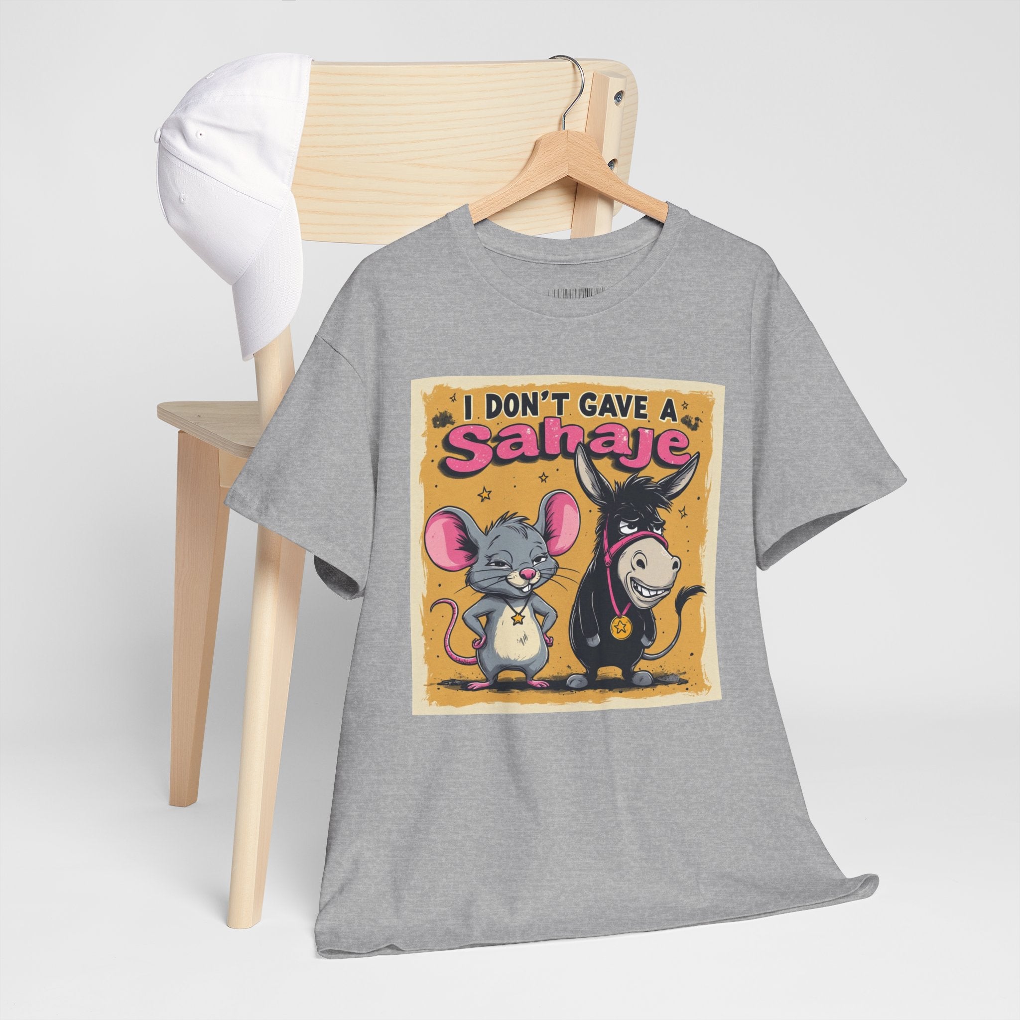 I Don't Give A Snair! Tee — Funny Mouse & Cat Graphic T-Shirt