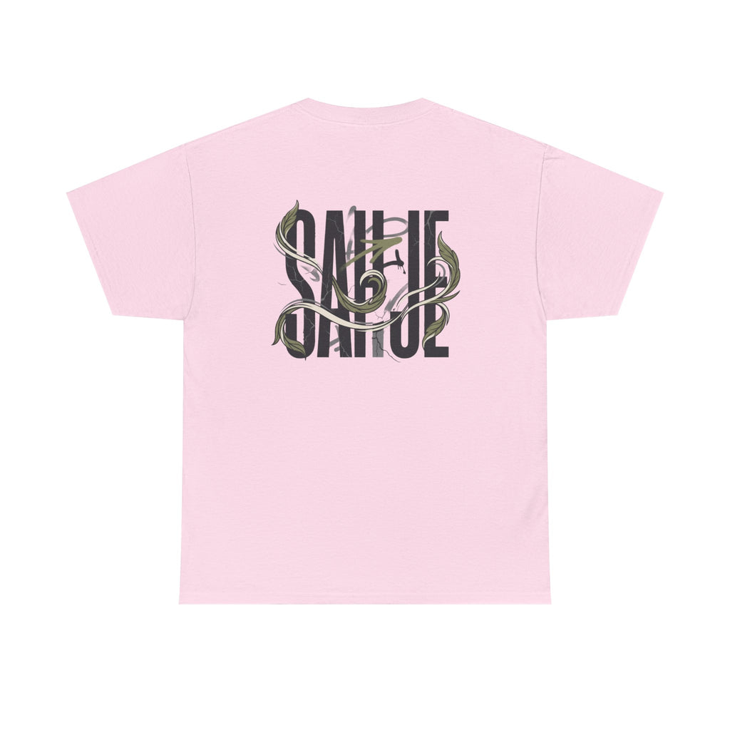 Graphic Tee — 'Savage' Typography with Snake Accent