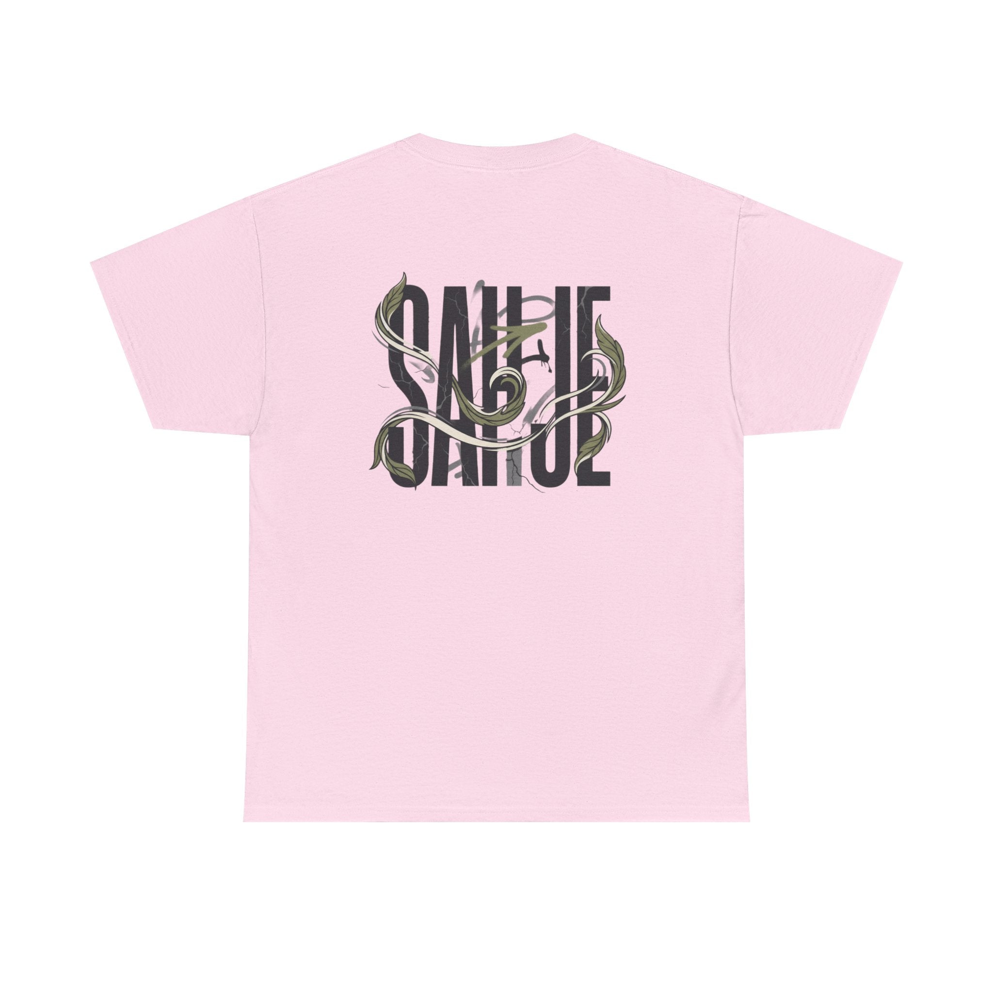 Graphic Tee — 'Savage' Typography with Snake Accent