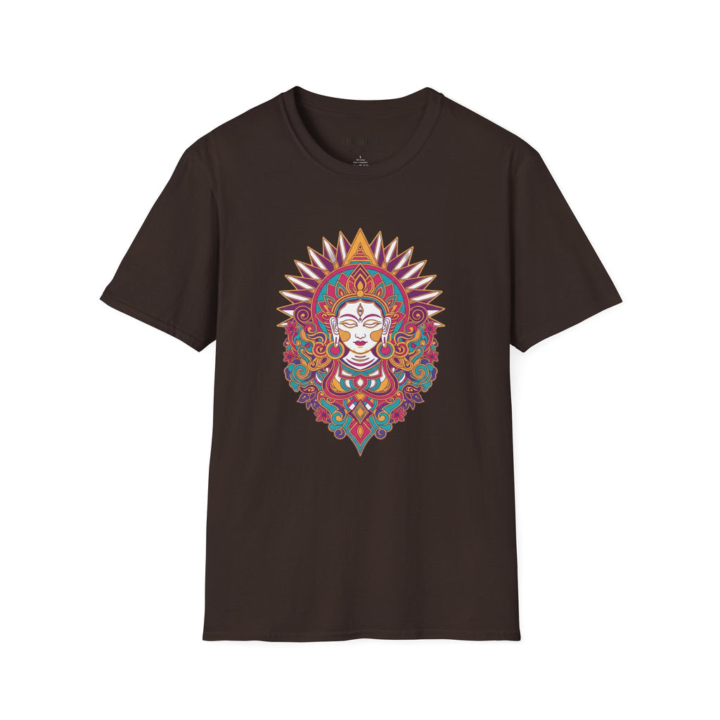 Mystic Goddess Mandala T-Shirt — Colorful Boho Spiritual Tee
