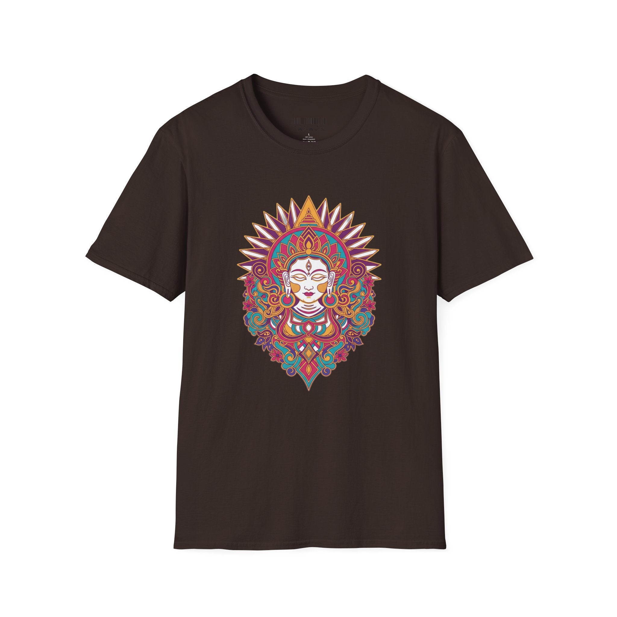Mystic Goddess Mandala T-Shirt — Colorful Boho Spiritual Tee