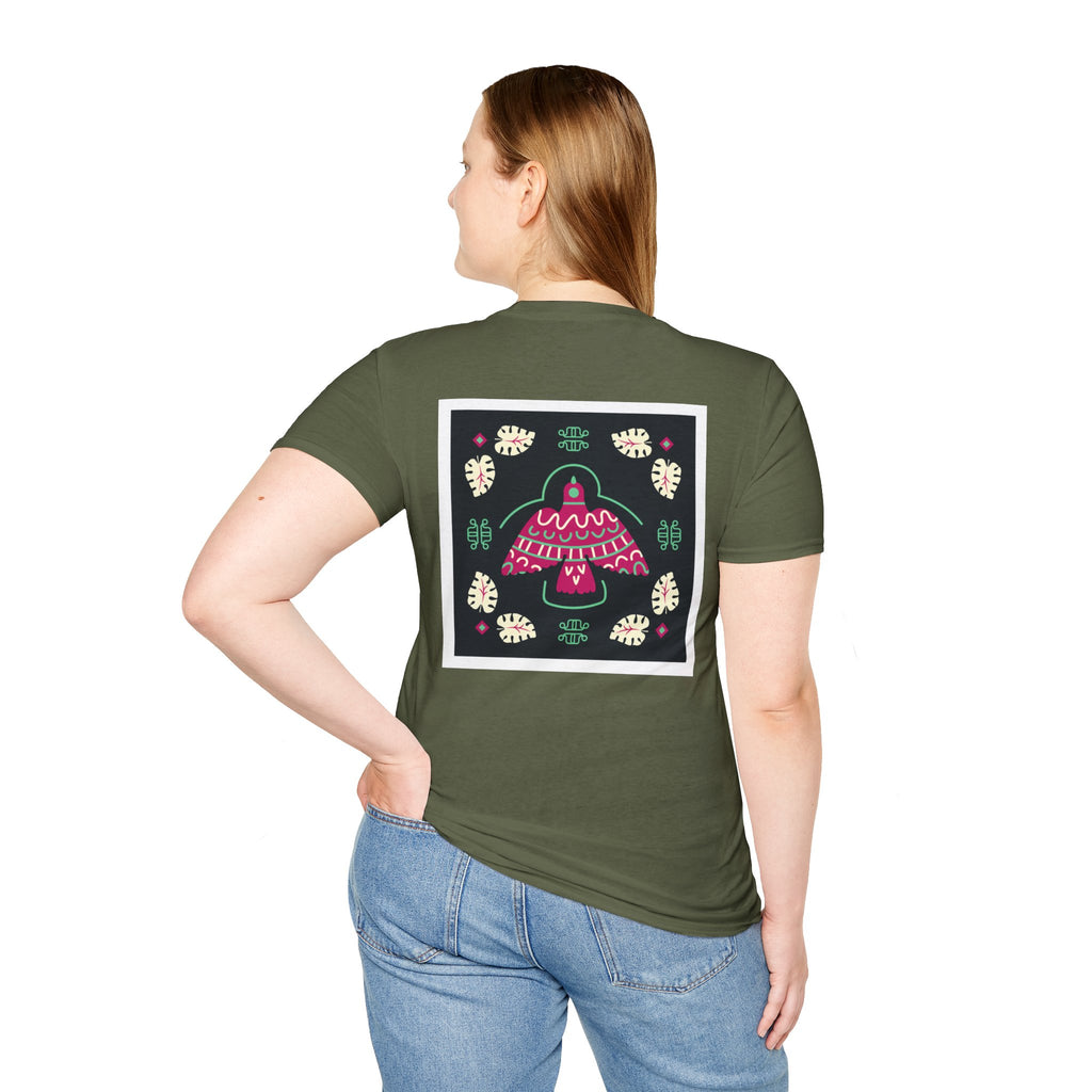 Mushroom Garden Graphic T-Shirt — Whimsical Pink Mushroom Design