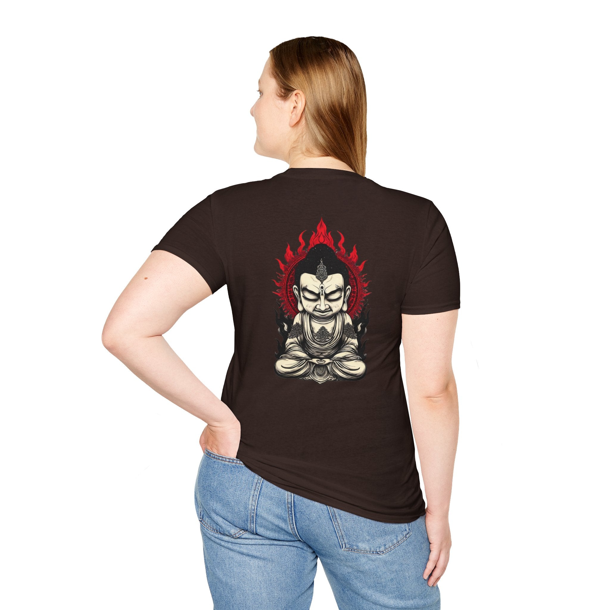 Buddha Flame T-Shirt — Fierce Meditating Buddha Graphic Tee