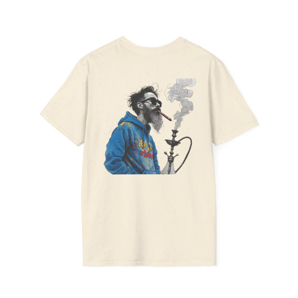 Hookah Beard Graphic T-Shirt — Chill Vape Lounge Vibe