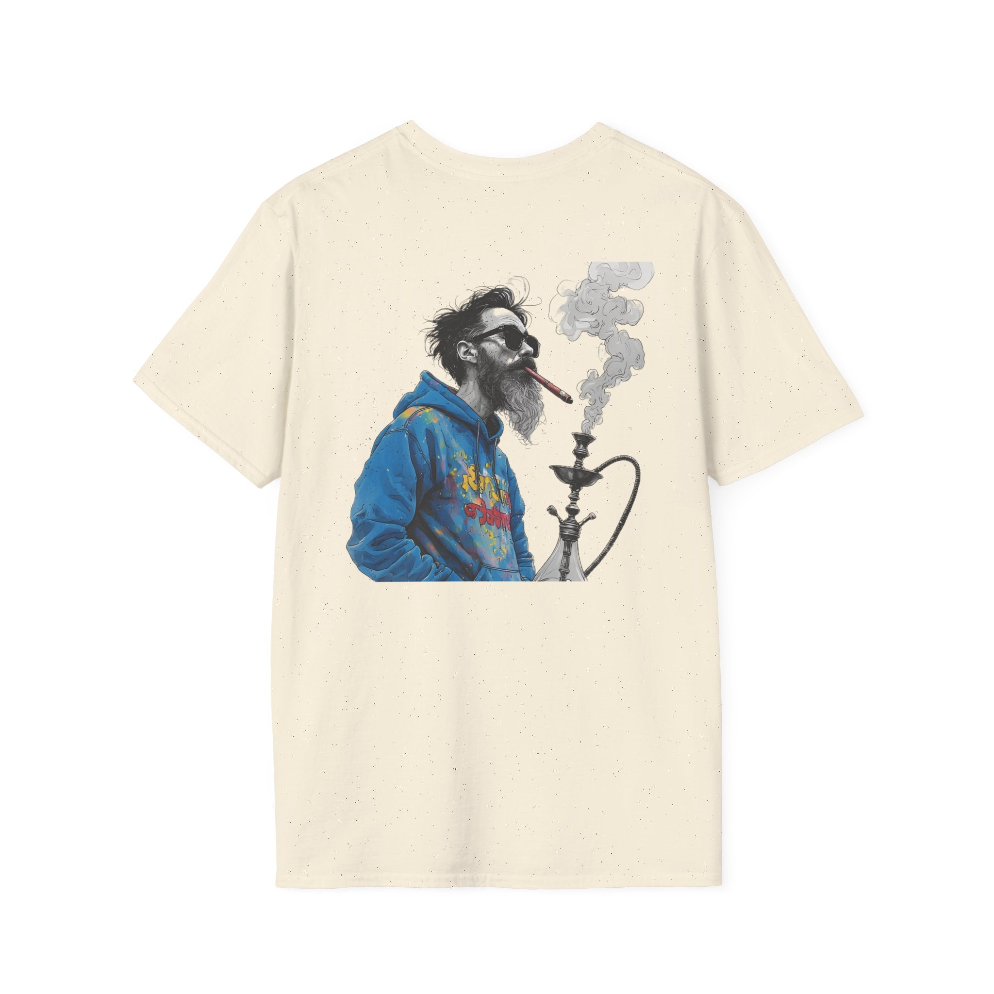 Hookah Beard Graphic T-Shirt — Chill Vape Lounge Vibe