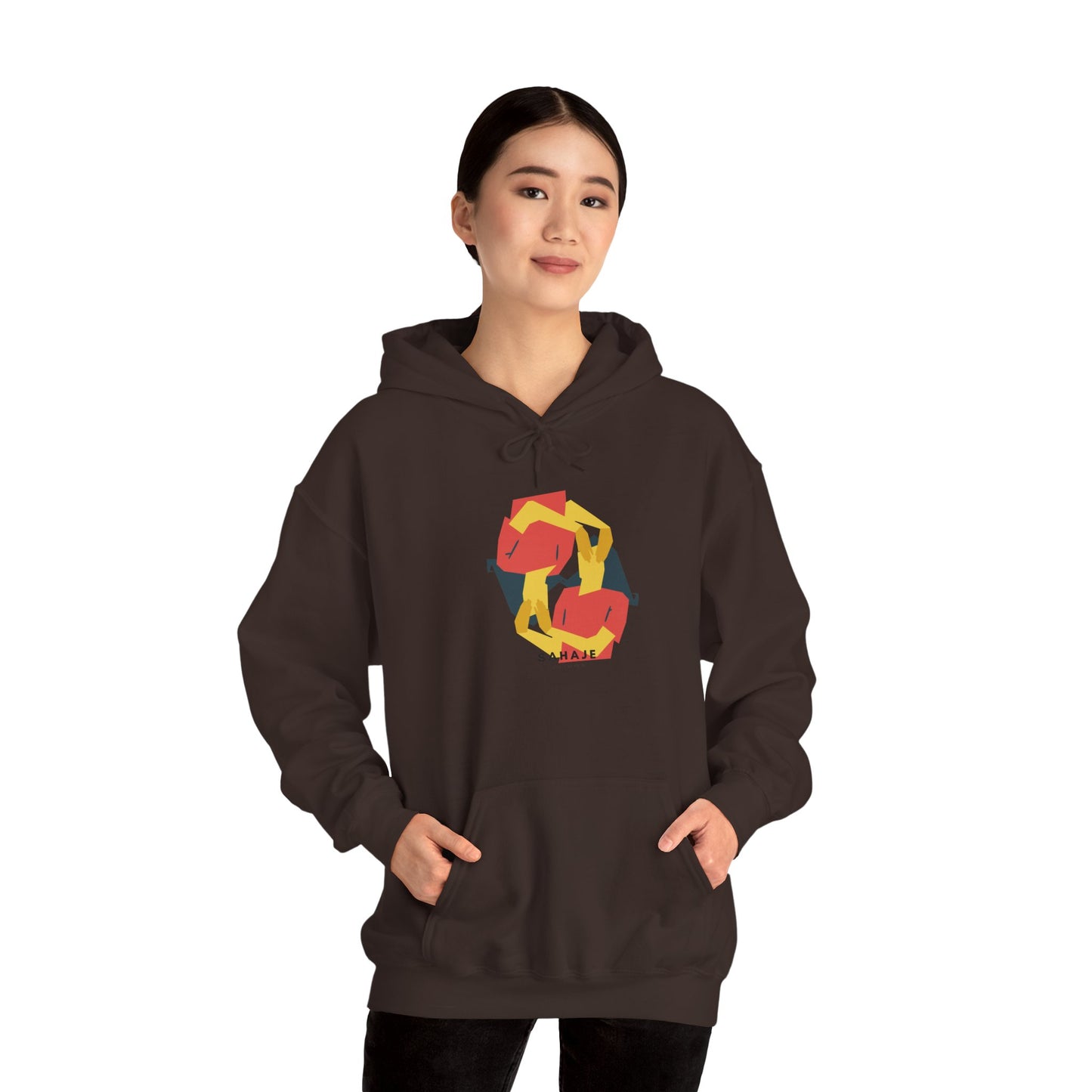 Fox Recycling Symbol Hoodie — Geometric Fox Eco-Friendly Design