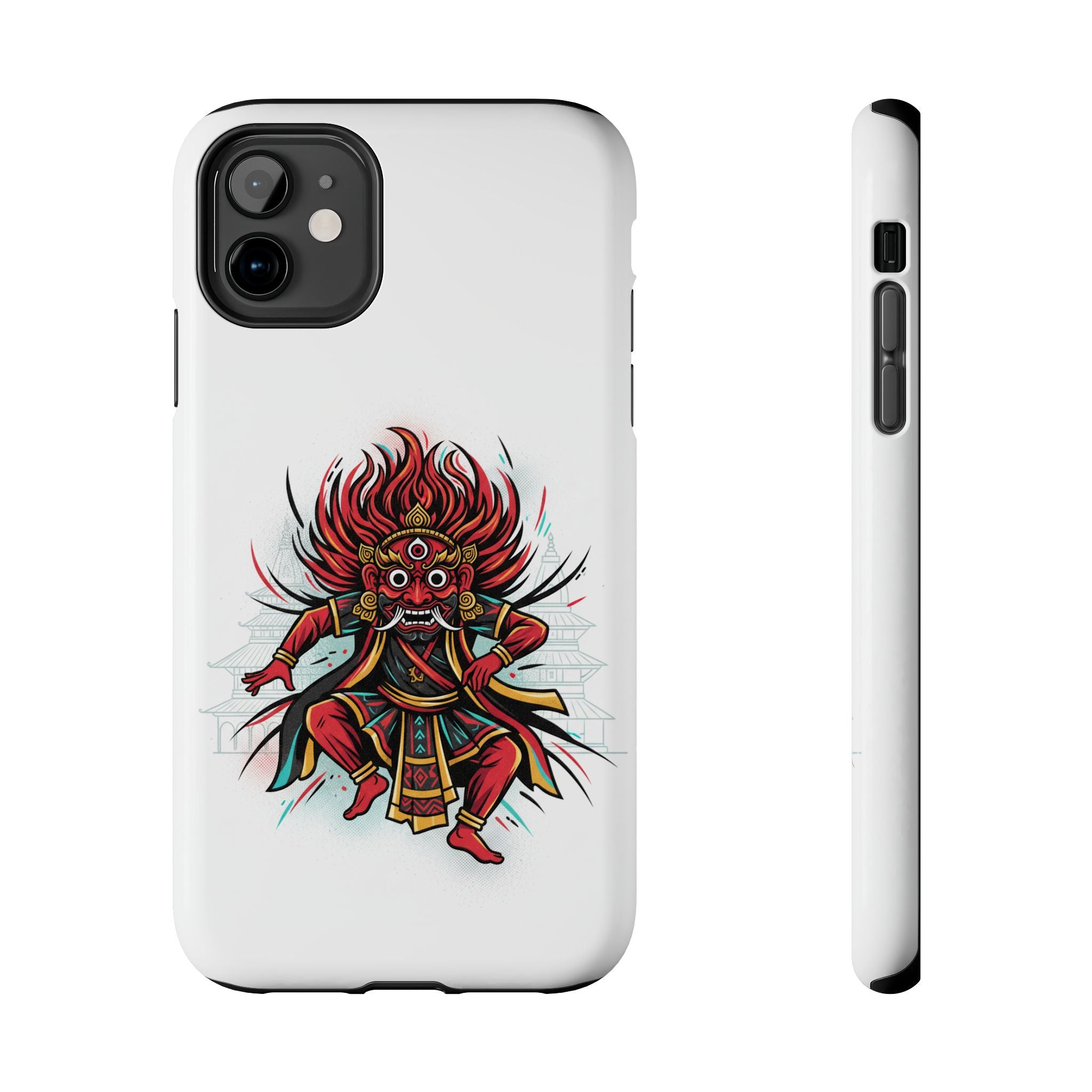 Bhairava Tough Phone Case — Bold Hindu Deity Protective Cover