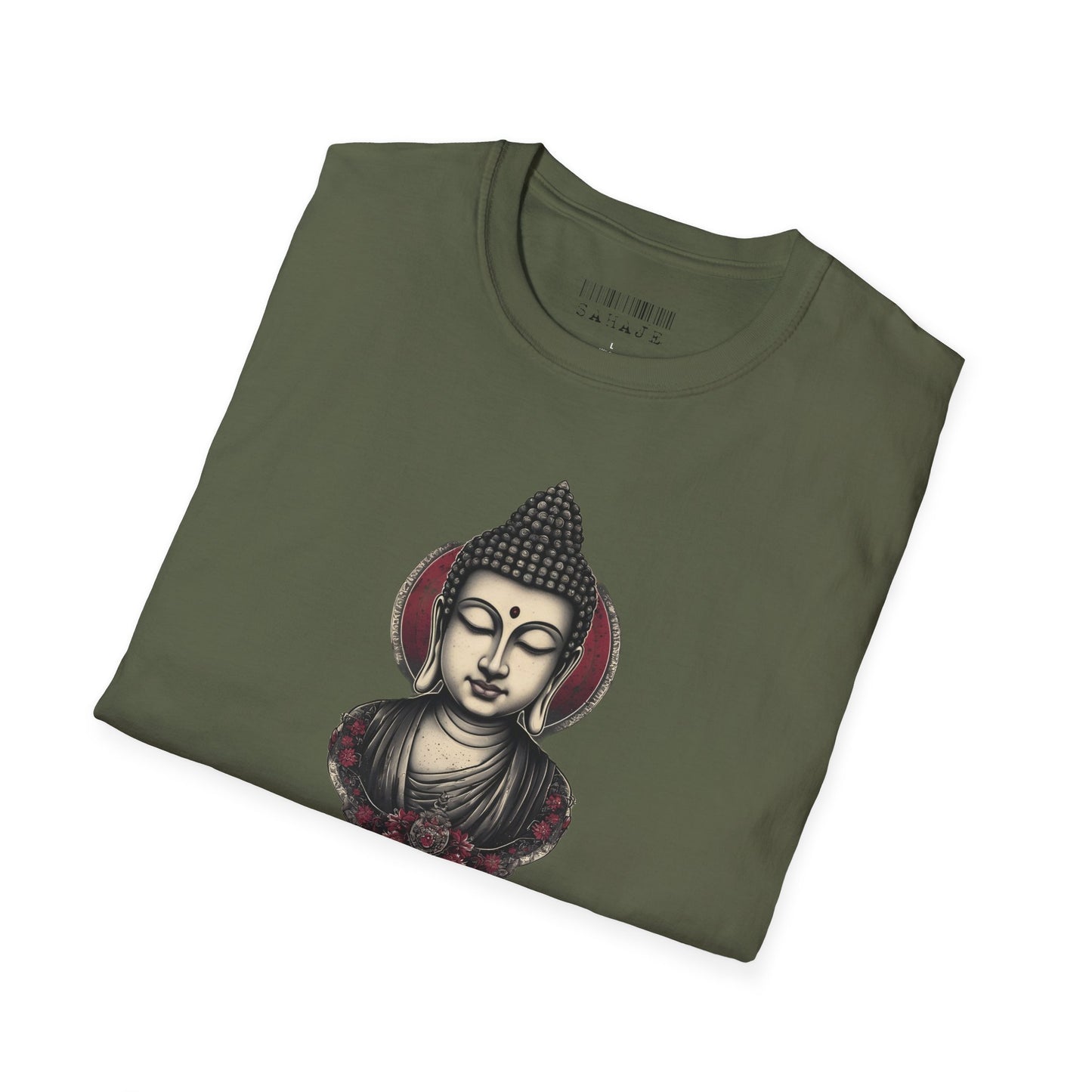 Buddha Portrait Tee — Zen Meditation Graphic T-Shirt