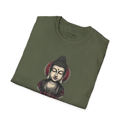 Buddha Portrait Tee — Zen Meditation Graphic T-Shirt