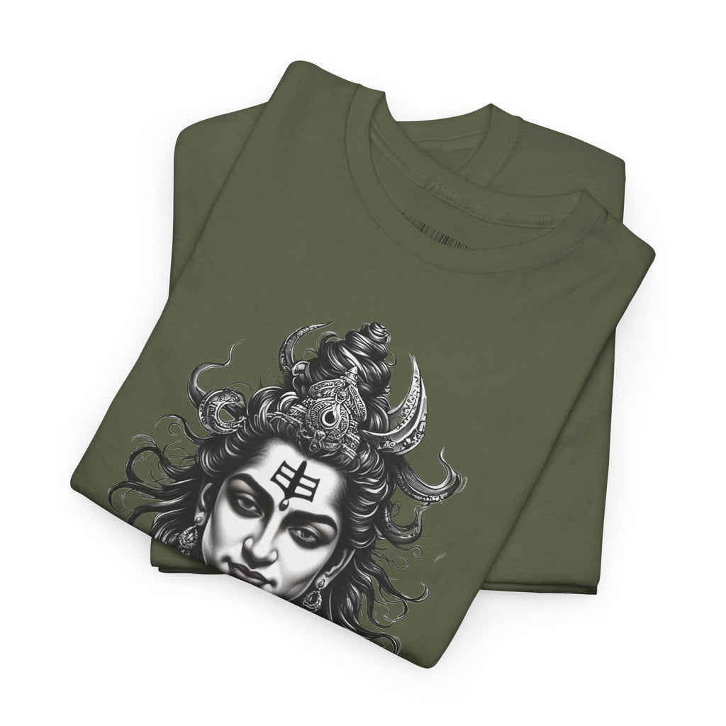 Shiva Portrait Tee — Hindu God Shiva Graphic T-Shirt