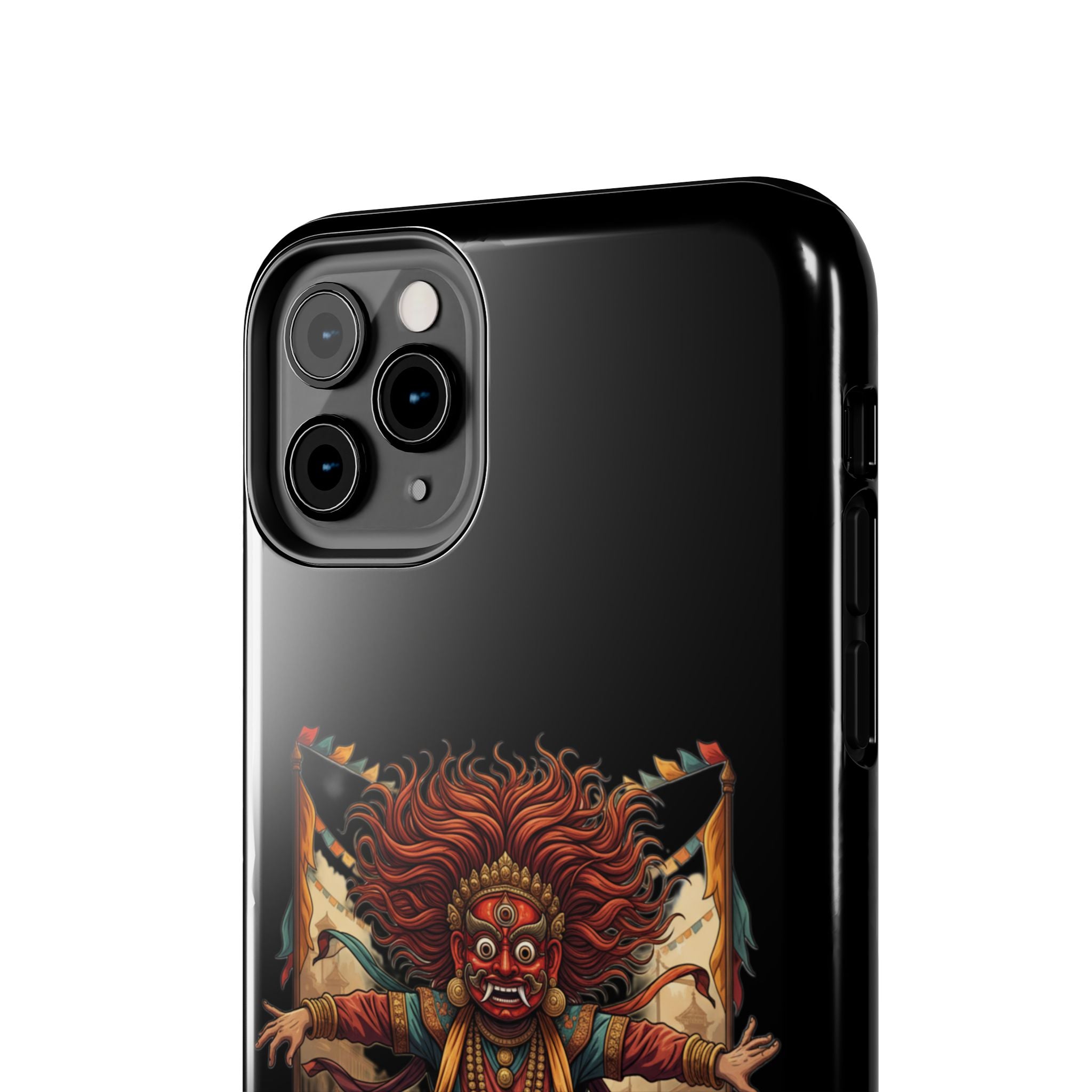 Tibetan Demon Dance Tough Phone Case — Bold Mythic Protective Cover