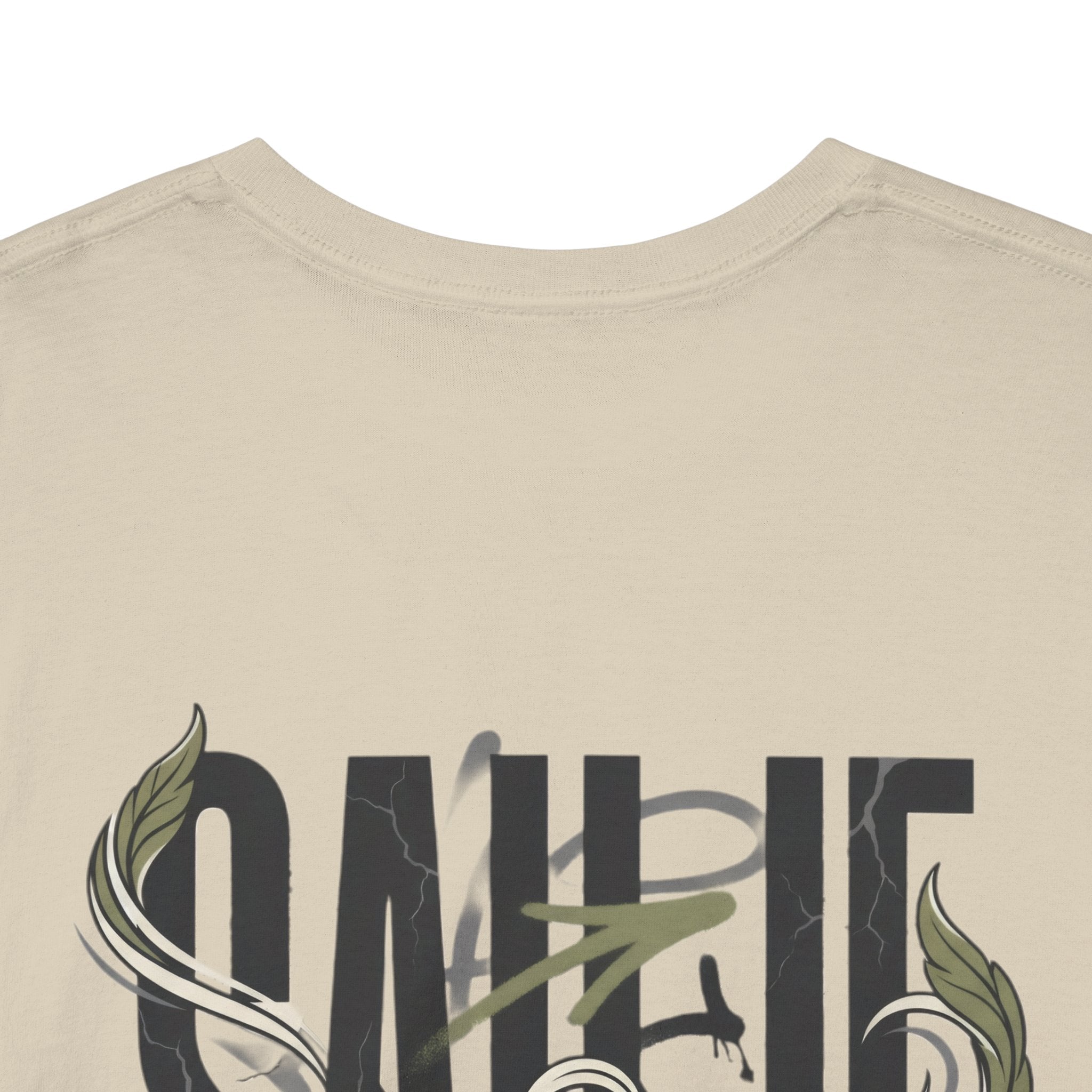 Graphic Tee — 'Savage' Typography with Snake Accent