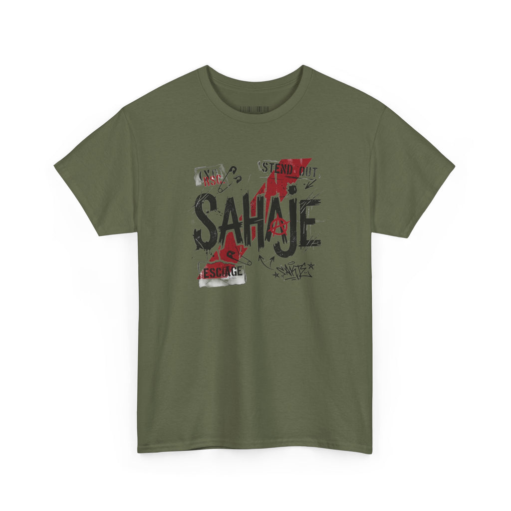 Sahaje Graphic Tee — Street Art Urban Casual T-Shirt