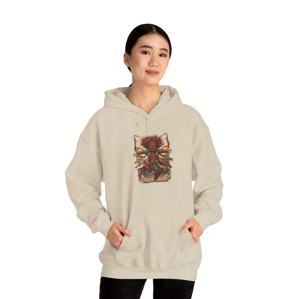 Mystic Sunflower Spirit Hoodie — Boho Meditation Floral Graphic Sweatshirt