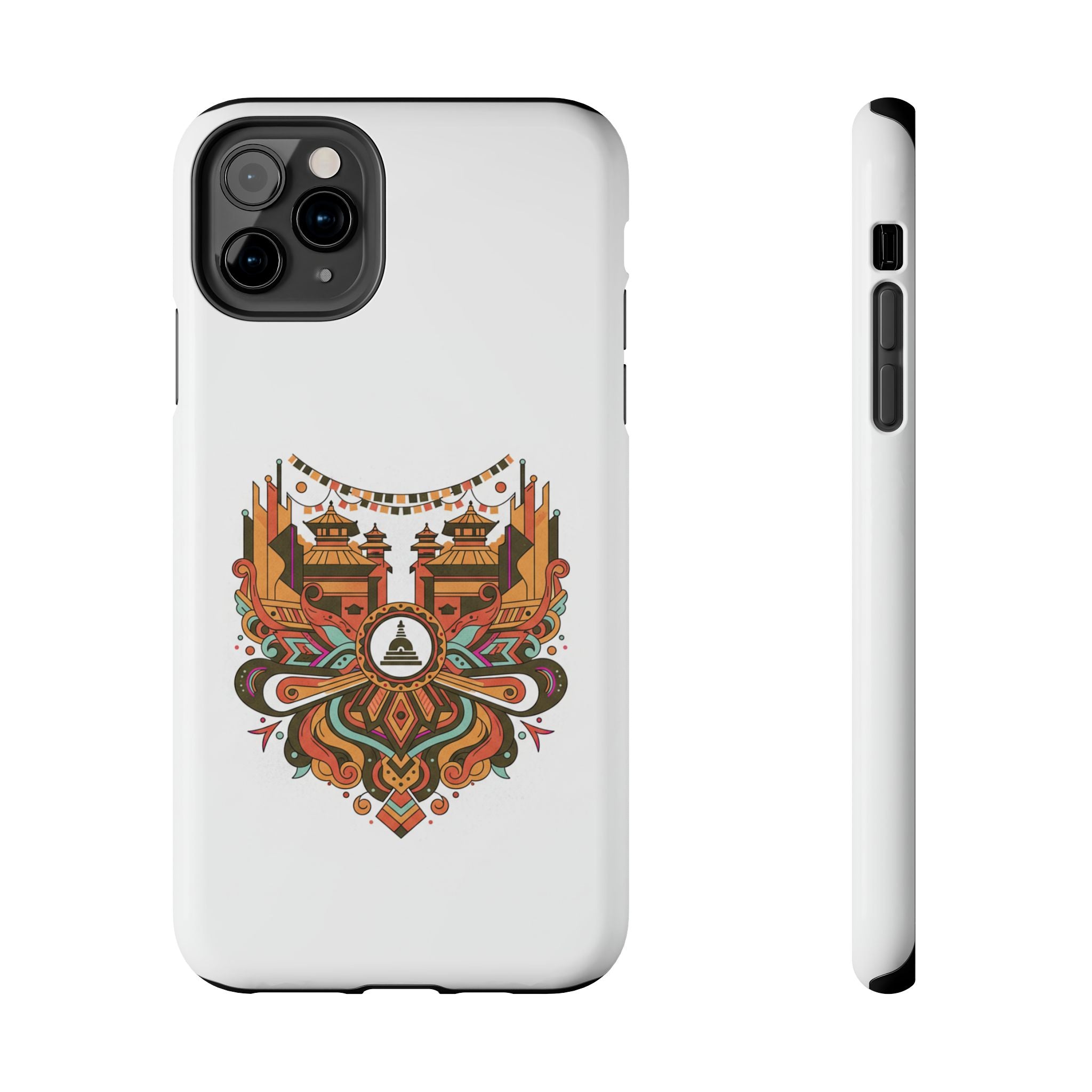 Tough Phone Case — Vintage Temple Mandala Design
