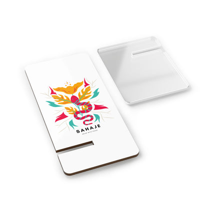Stylish Smartphone Stand, Decorative Phone Holder, Unique Desk Accessory, Mobile Display Stand, Office Gift Idea, Floral Design