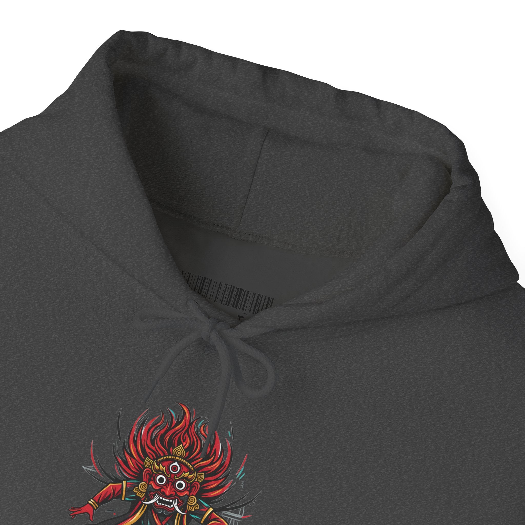 Demonic Oni Mask Hoodie — Japanese Demon Illustration Sweatshirt