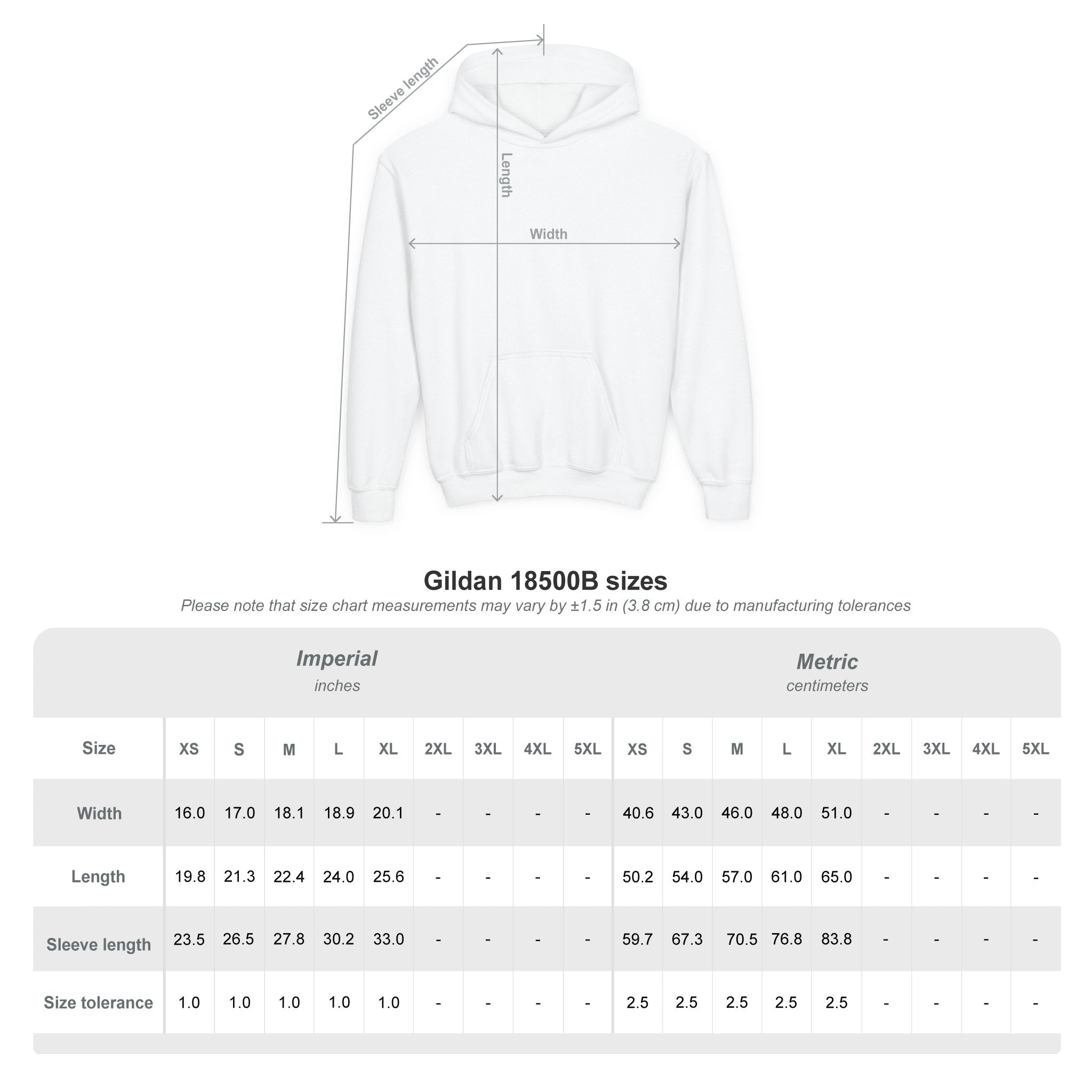 Youth Hoodie — 'Grow Slow, Go Through' Floral Motivational Hooded Sweatshirt