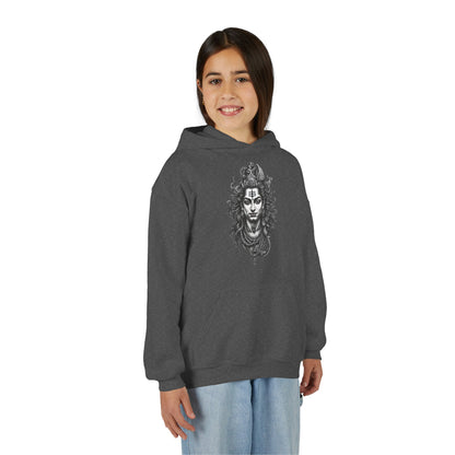 Shiva Illustration Youth Hoodie — Mystical Hindu God Graphic Pullover