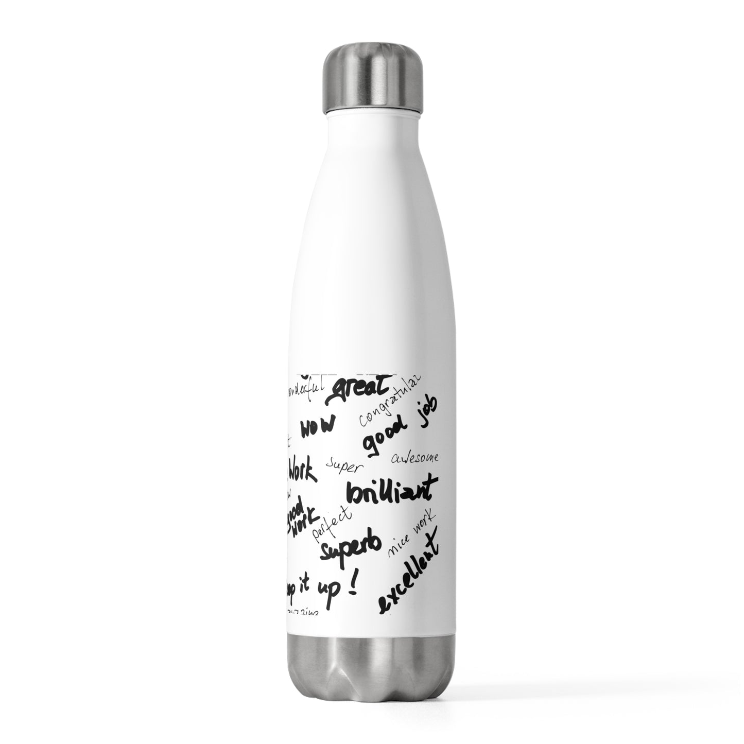 Inspiring Insulated Water Bottle, Motivational Gift, Teacher Appreciation, Office Use, Encouragement Drinkware, Unique Eco-Friendly Bottle