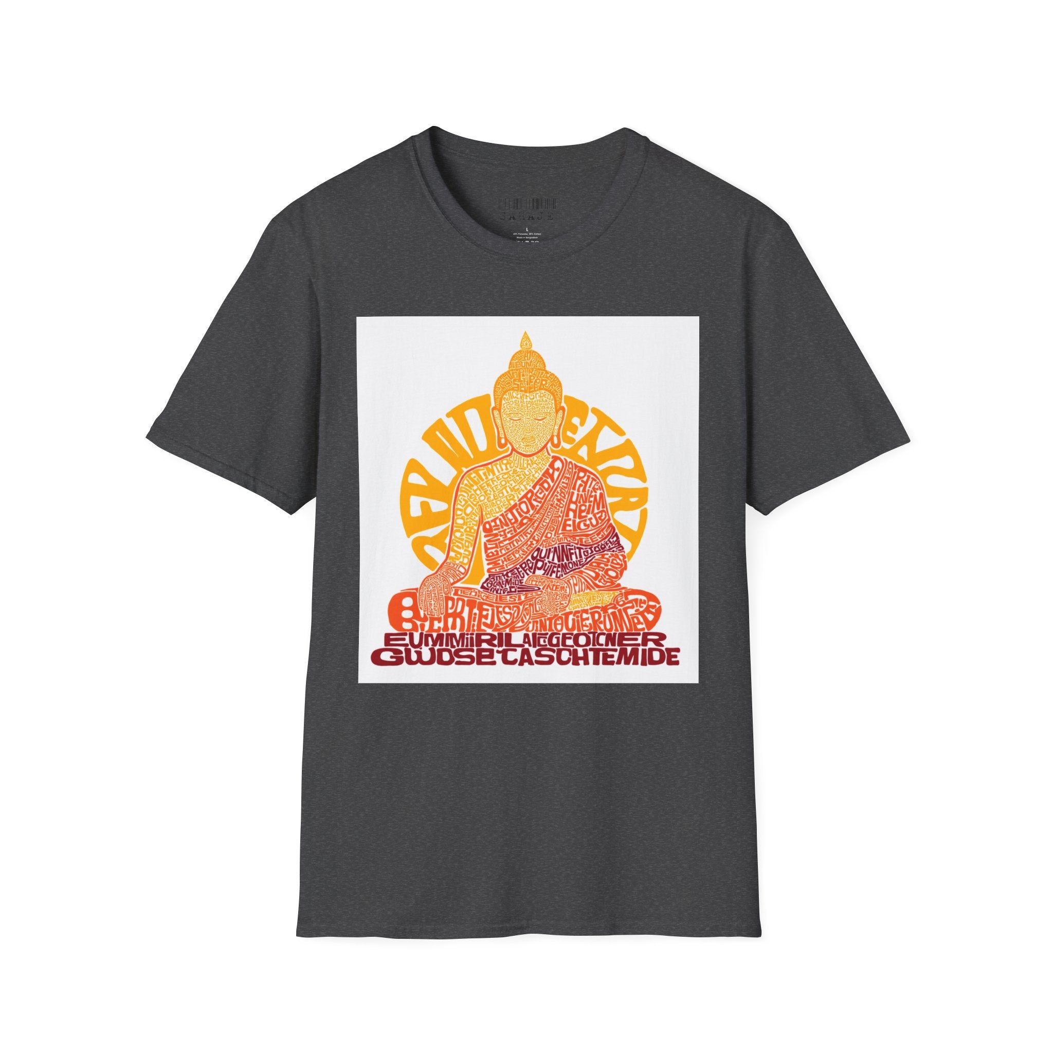 Buddha Graphic Tee — Retro Sun Meditation Shirt