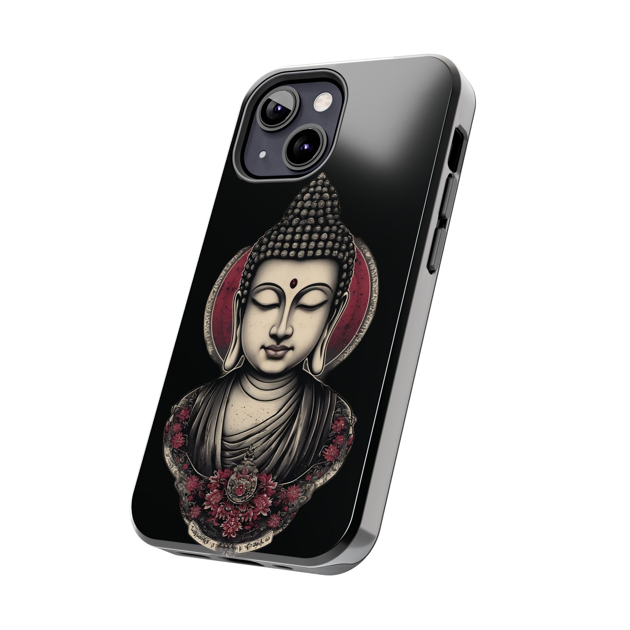 Buddha Floral Tough Phone Case — Protective Spiritual Phone Cover