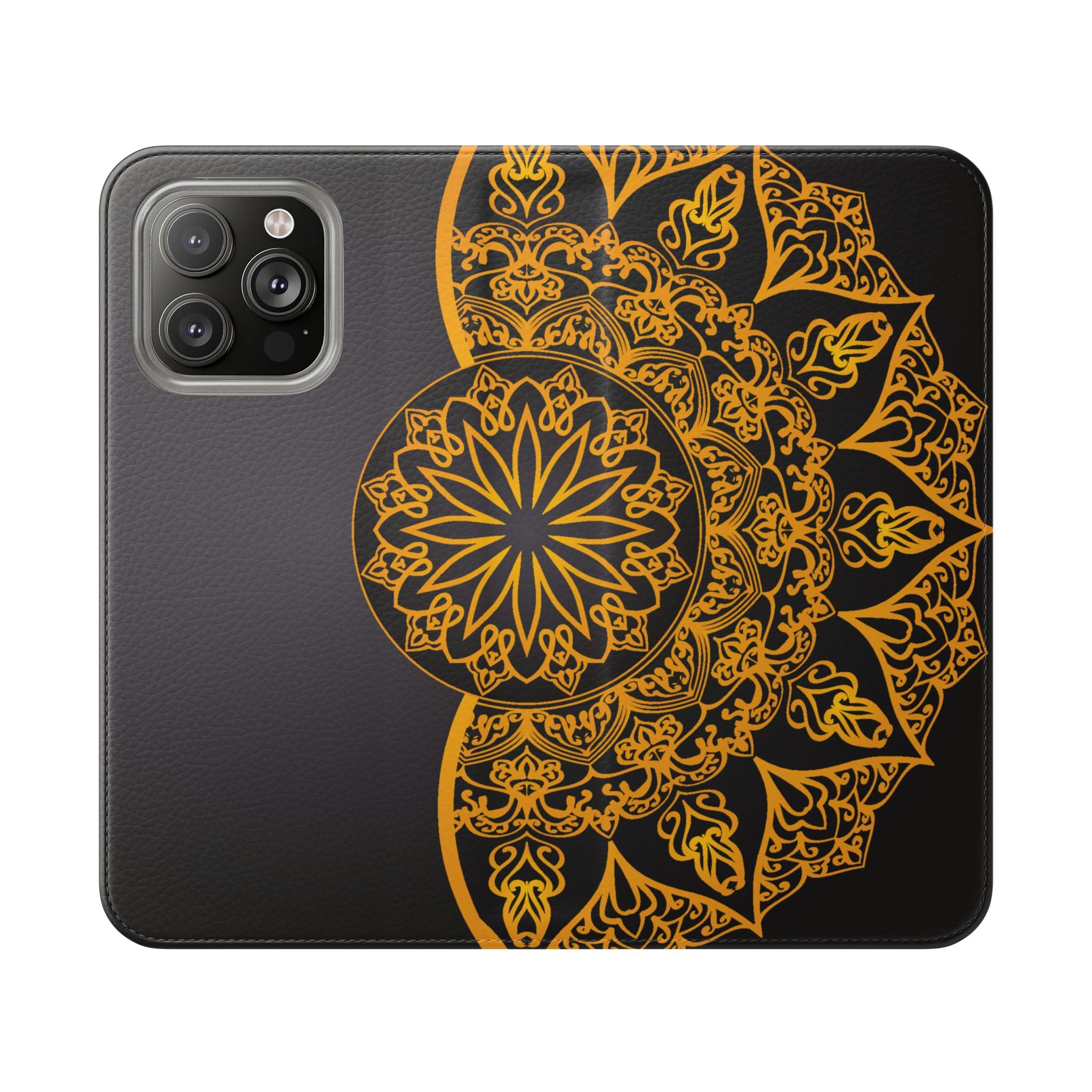 Elegant Mandala Flip Cases for Phones, Stylish Phone Wallet, Personalized Smartphone Cover, Perfect Gift for Occasions