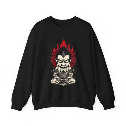 Buddha Flame Crewneck Sweatshirt