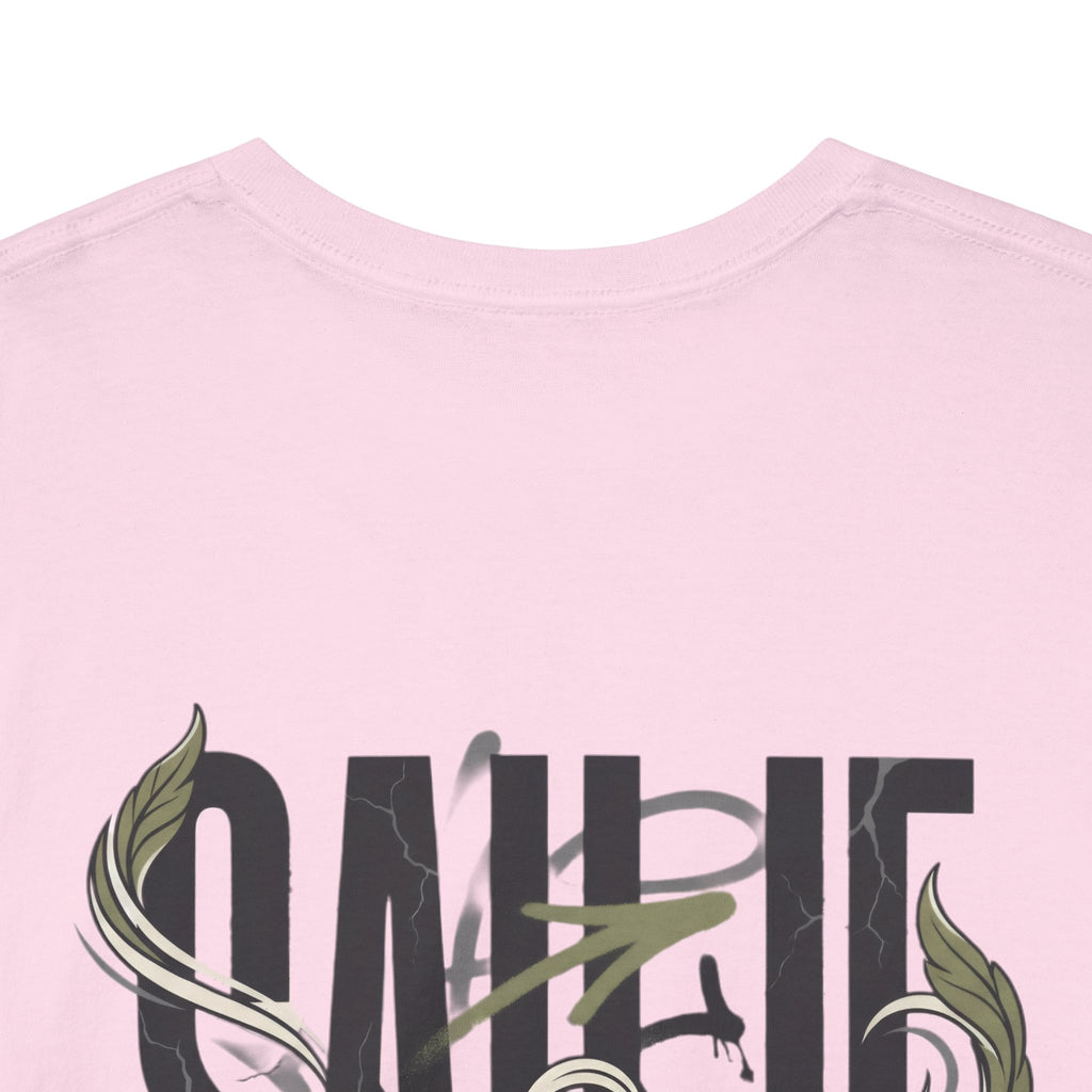 Graphic Tee — 'Savage' Typography with Snake Accent