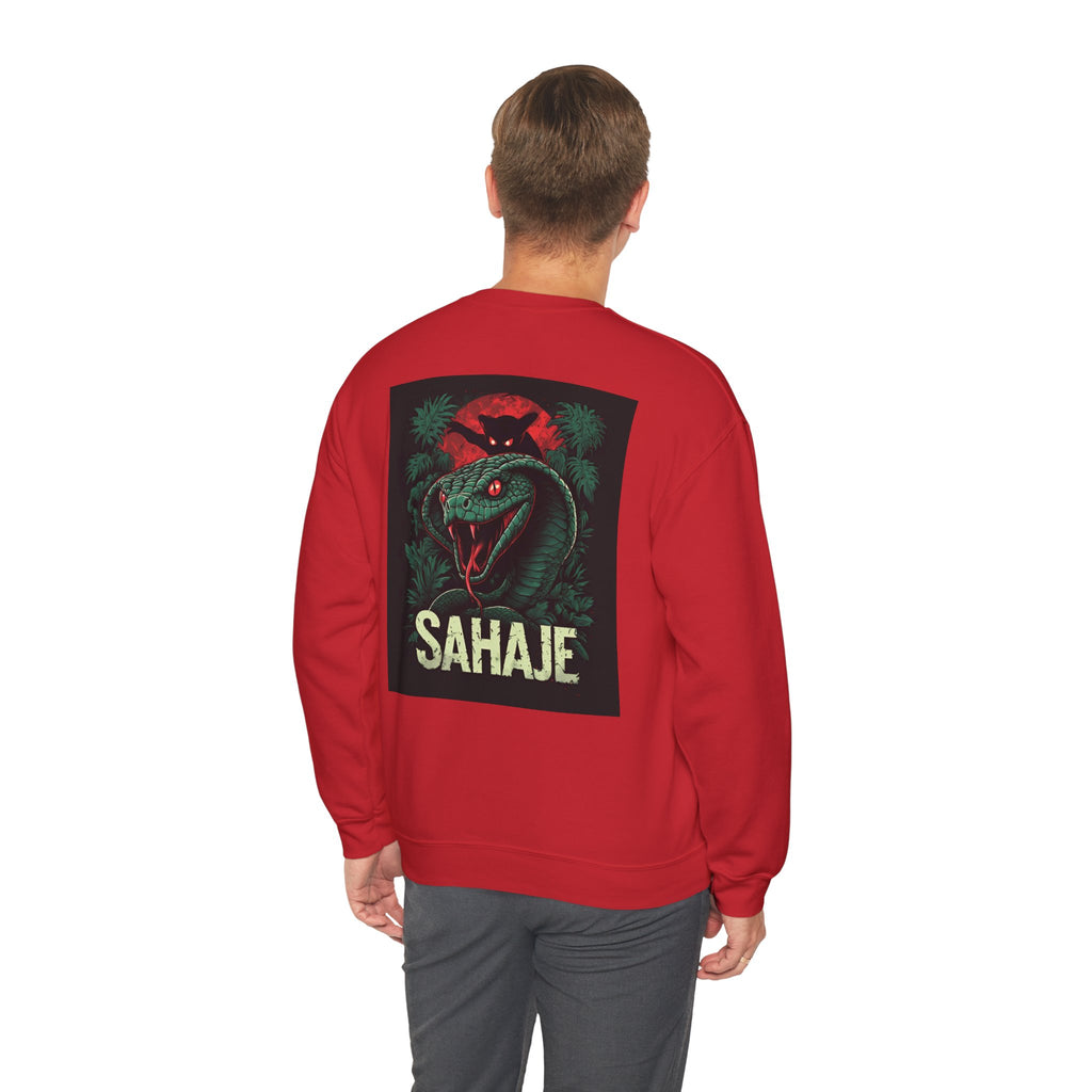 Snake Graphic Sweatshirt — 'SAHAJE' Retro Horror Crewneck