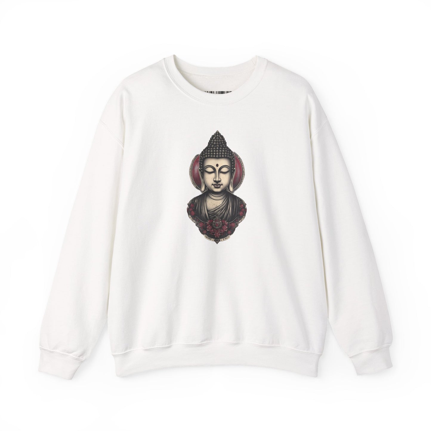 Buddha Lotus Crewneck Sweatshirt — Tranquil Meditation Graphic