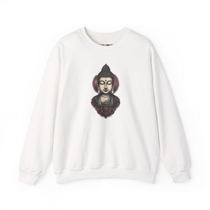 Buddha Lotus Crewneck Sweatshirt — Tranquil Meditation Graphic