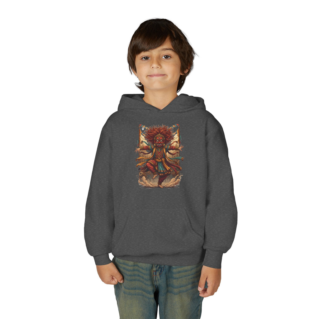 Youth Hoodie — Tribal Sun Dancer Graphic Kids Sweatshirt