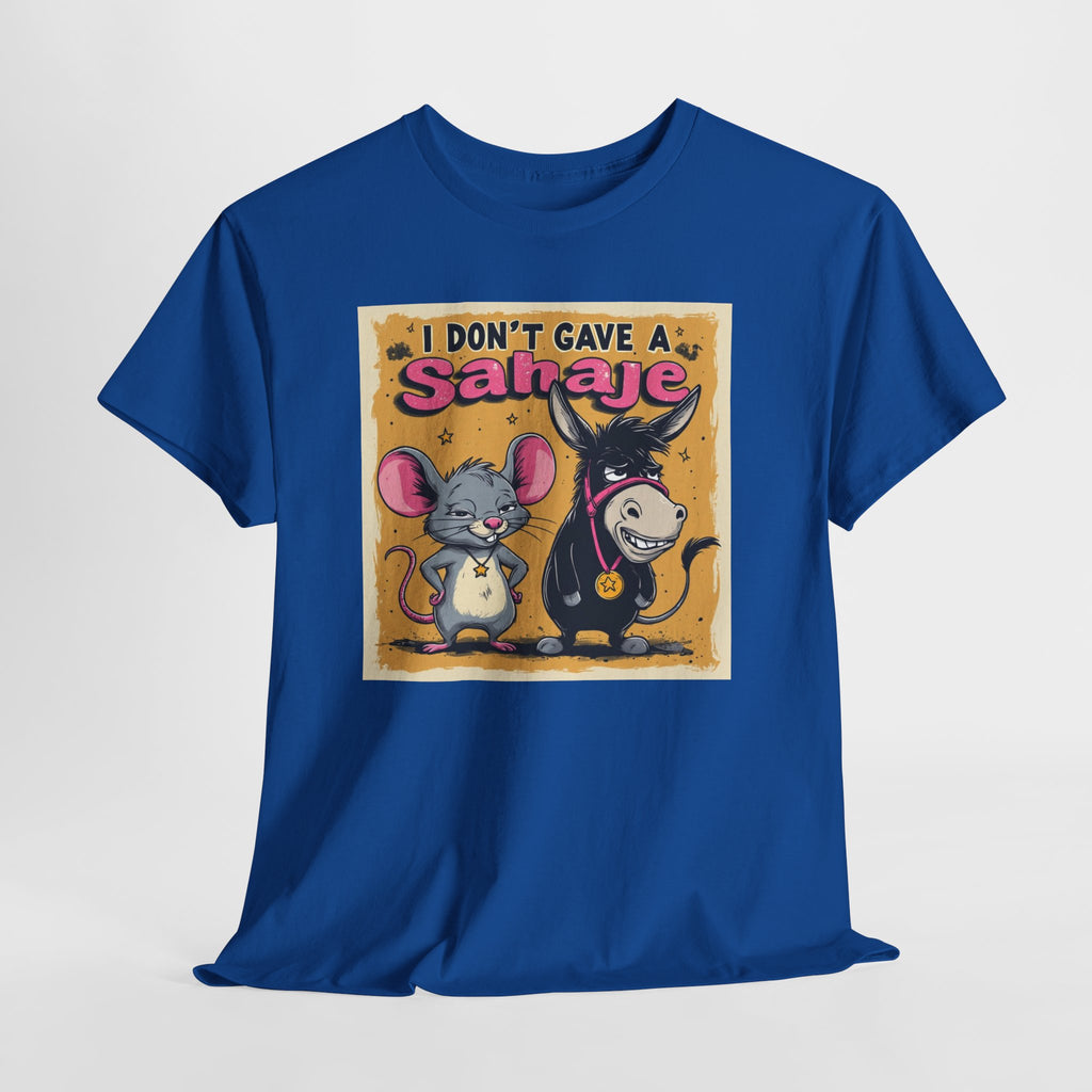 I Don't Give A Snair! Tee — Funny Mouse & Cat Graphic T-Shirt