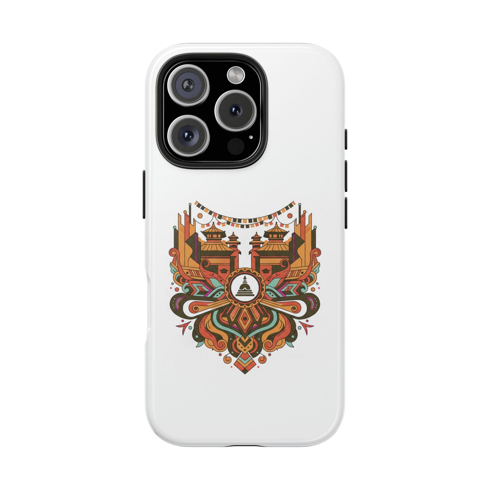 Tough Phone Case — Vintage Temple Mandala Design