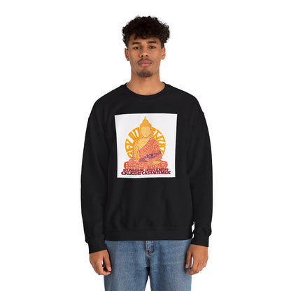 Buddha Graphic Sweatshirt — "Choose Compassion" Meditation Crewneck