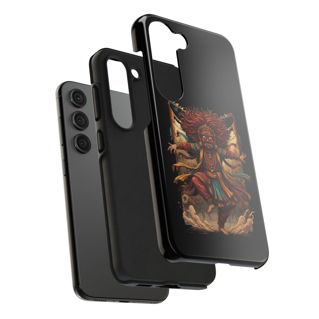 Tibetan Demon Dance Tough Phone Case — Bold Mythic Protective Cover