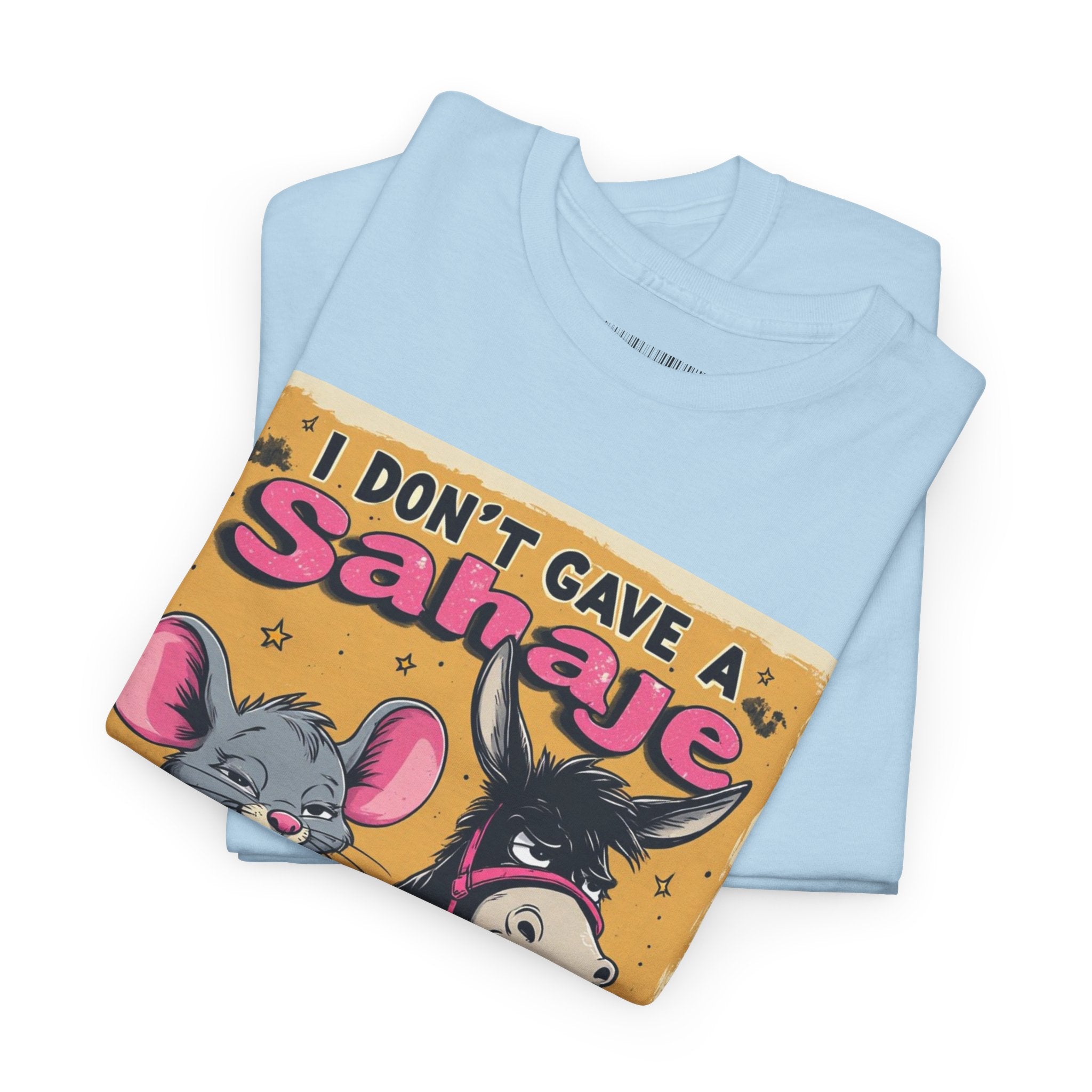 I Don't Give A Snair! Tee — Funny Mouse & Cat Graphic T-Shirt