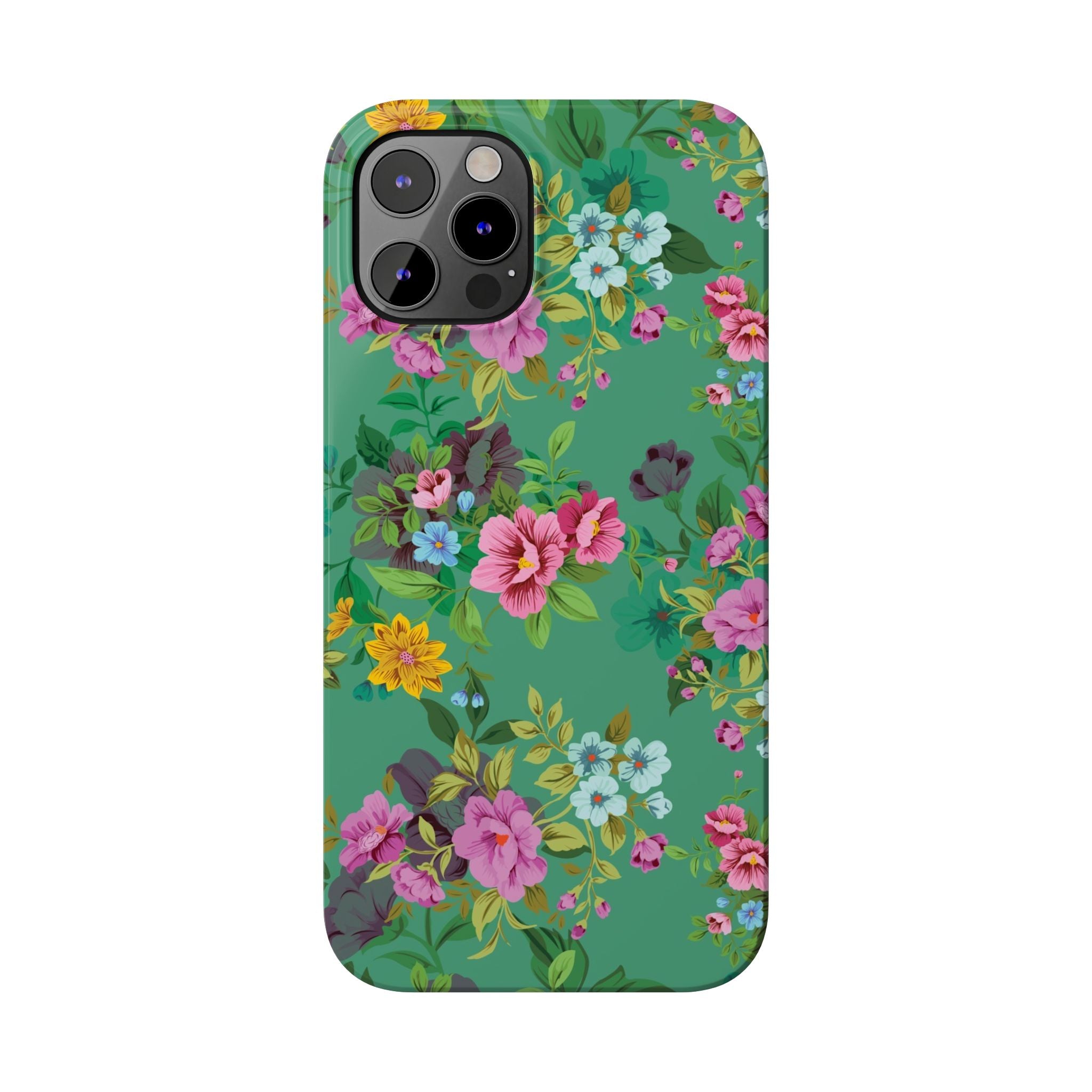 Floral Slim Phone Case - Cute Botanical Design, Gift for Spring, Nature Lovers, Customizable Phone Cover, Trendy Accessories, Flower Power