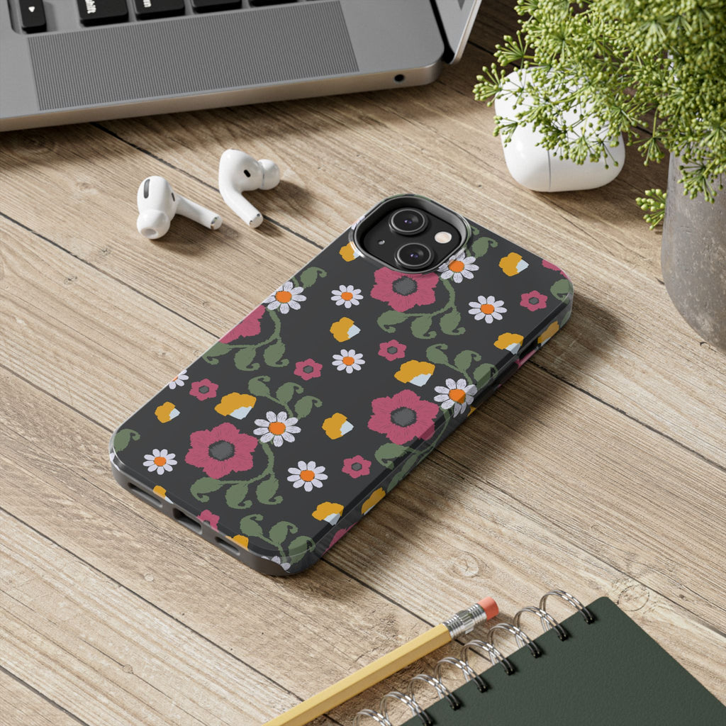 Floral Tough Phone Cases | Vibrant Protection for Everyday Use | Gift for Her, Trendy Accessories, Birthday, Mother's Day