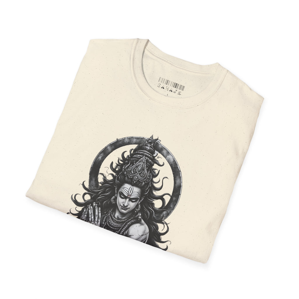 Shiva Portrait T‑Shirt – Intricate Hindu Deity Art Tee