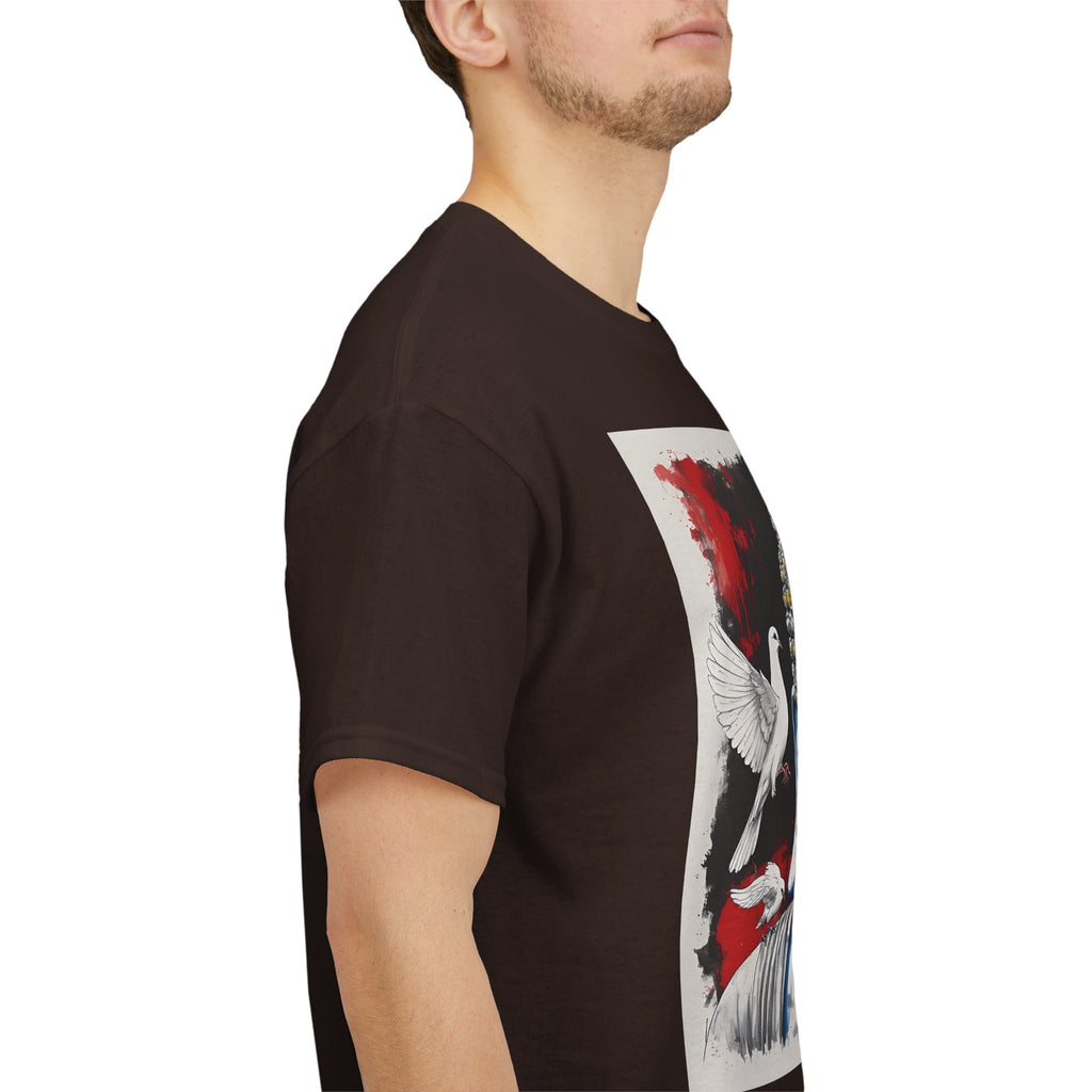 Buddha Peace Tee — Colorful Buddha & Doves Graphic T-Shirt