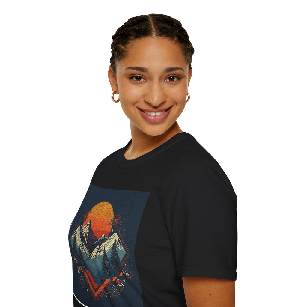 Retro Mountain Sunset T-Shirt