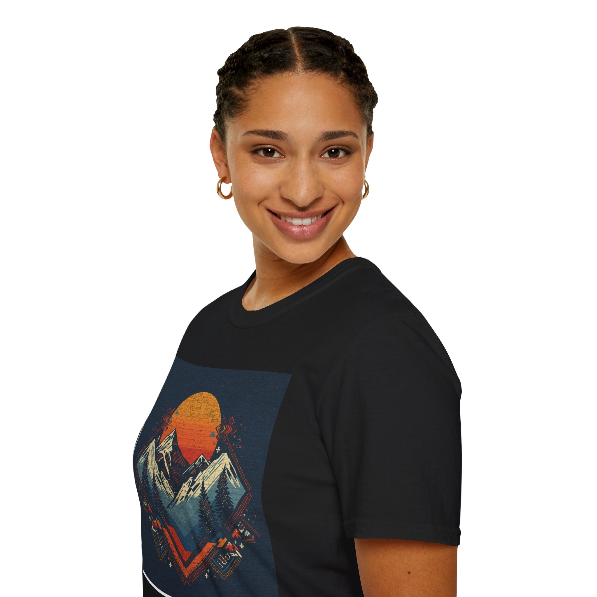 Retro Mountain Sunset T-Shirt